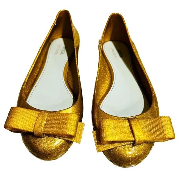 Melissa Space Love + Jason Wu Glitter Gold Size 8 - Picture 1 of 7